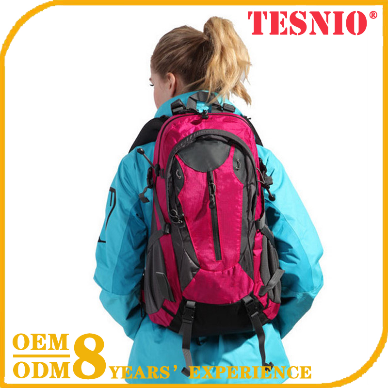 Safty Trolley Hiking Backpack Top Sale Red Lucky Camping Backpack TESNIO, SD7066