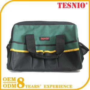 Carpenters Tool Bag for Plumbers, Zippered Bag Frame Closure Hardware TESNIO