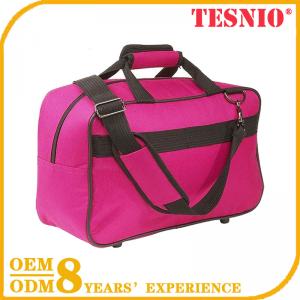 Girls Travel Bag Vision Leather Duffle Bag Travel Makeup Bag TESNIO